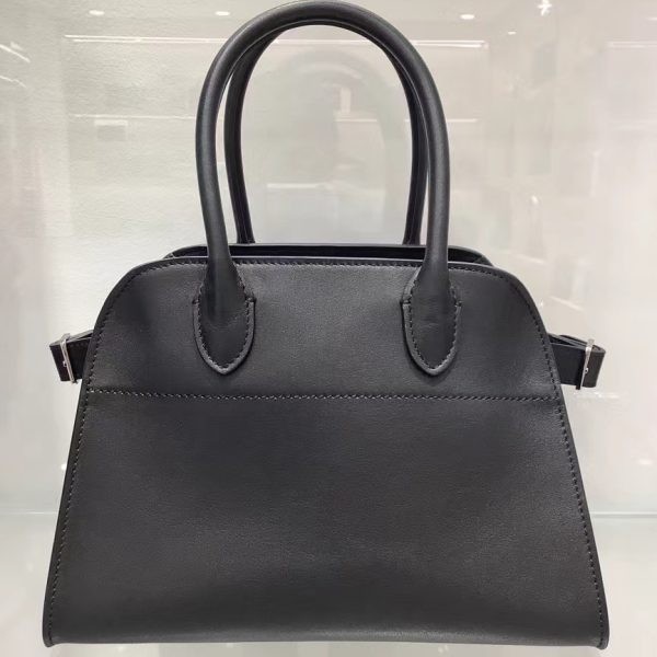 The Row Black Margaux 10 Bag in Leather