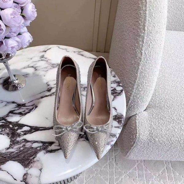 Valentino Heel Women's Diamond Shoes 9cm