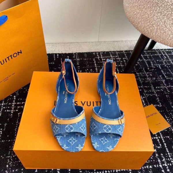 Louis Vuitton Monogram Denim Sandal New Arrival