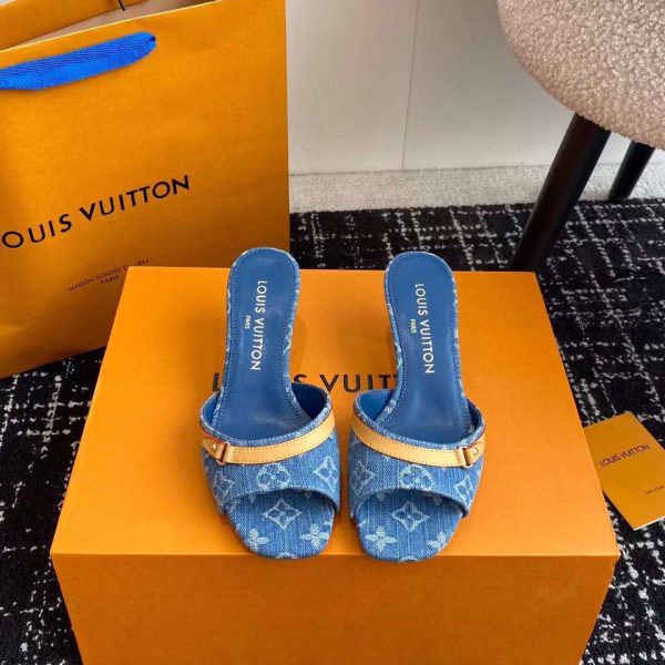 Louis Vuitton Monogram Denim Sandal New Arrival