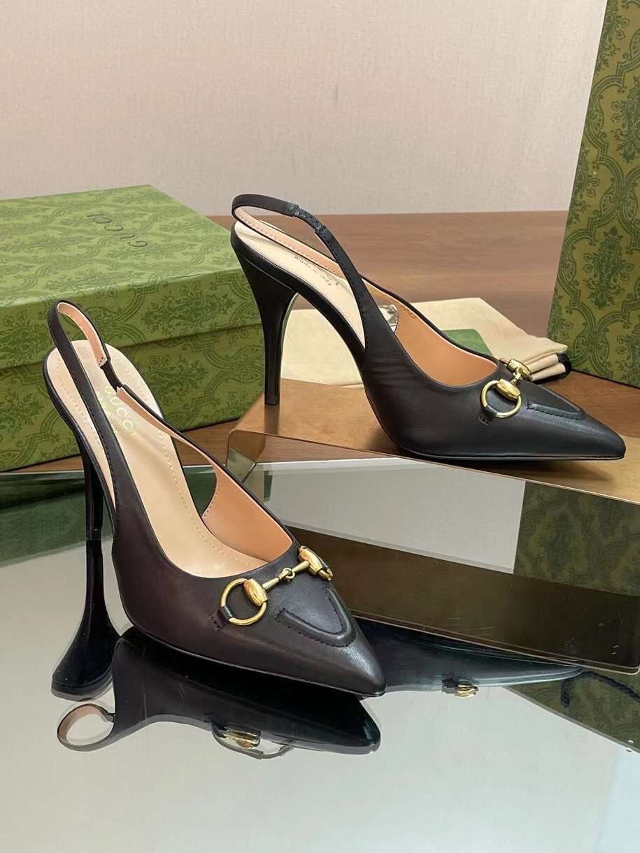 Gucci Horsebit Slingback Women's Shoes 10.5/4.5cm - Image 6