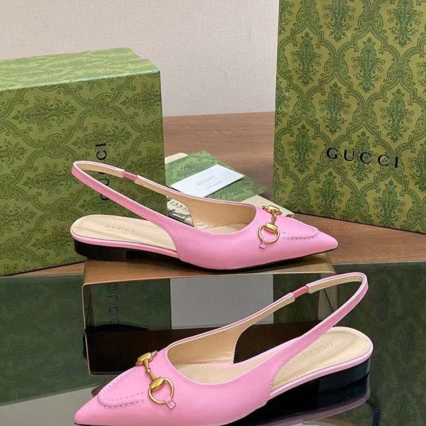 Gucci Horsebit Slingback Women's Shoes 2.5cm