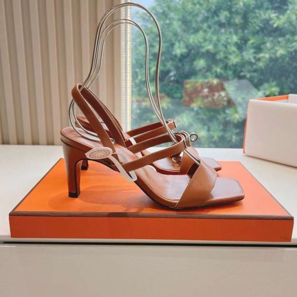 Hermès Kelly Glamour Calfskin Women's Sandal 7cm