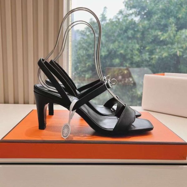 Hermès Kelly Glamour Calfskin Women's Sandal 7cm