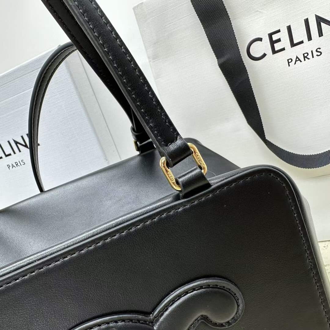 Celine Folded Cube Leather Bags 111383DU3.01HT - Image 4
