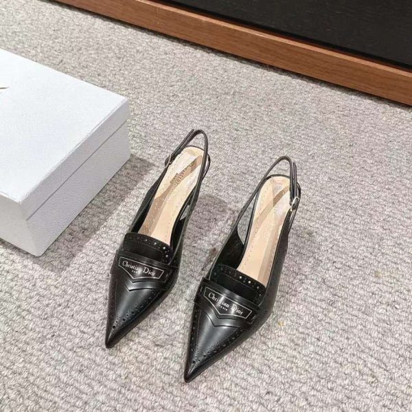 Christian Dior Boy Slingback Pump Calfskin Women's Shoes