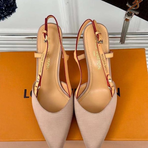 Louis Vuitton Blossom Slingback Shoes 7.5cm/9.5cm
