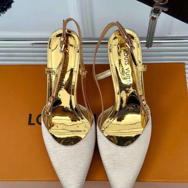 Louis Vuitton Blossom Slingback Shoes 7.5cm/9.5cm