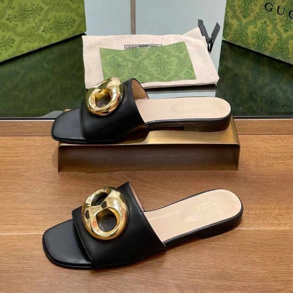Gucci Leather Women's Slides