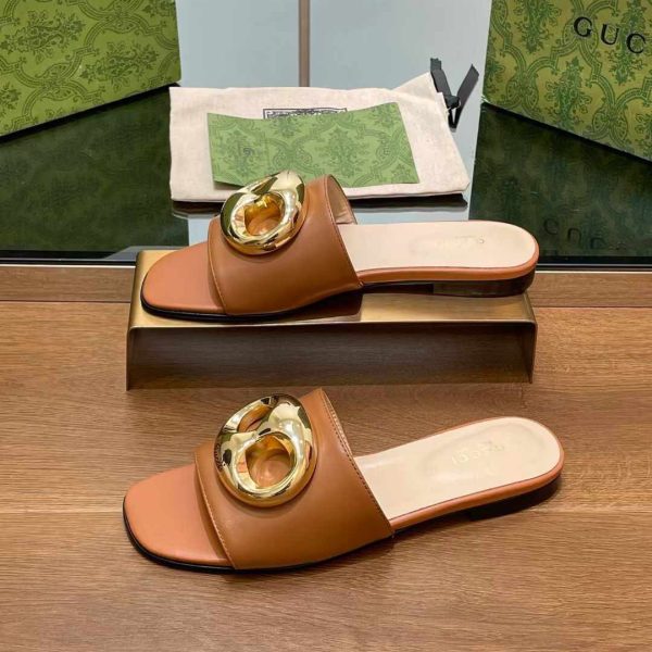 Gucci Leather Women's Slides