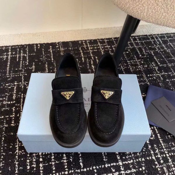 Prada Triangle Logo Loafer Women's Shoes