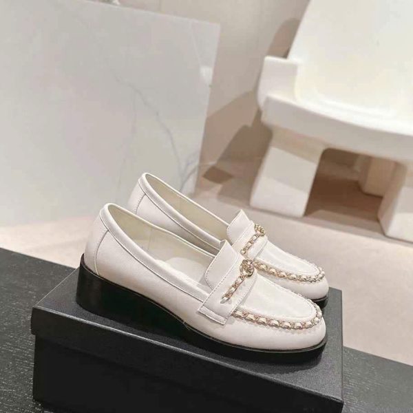 Chanel Leather Women's Loafer Shoes