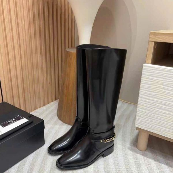 Chanel Vintage Leather Boots