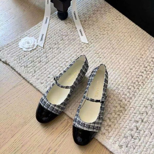 Chanel Canvas With Leather Women's Pumps Shoes