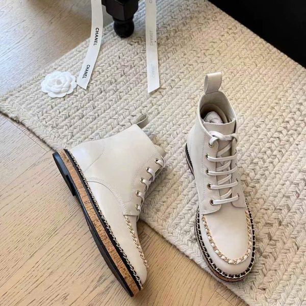 Chanel Leather Ankle Boots