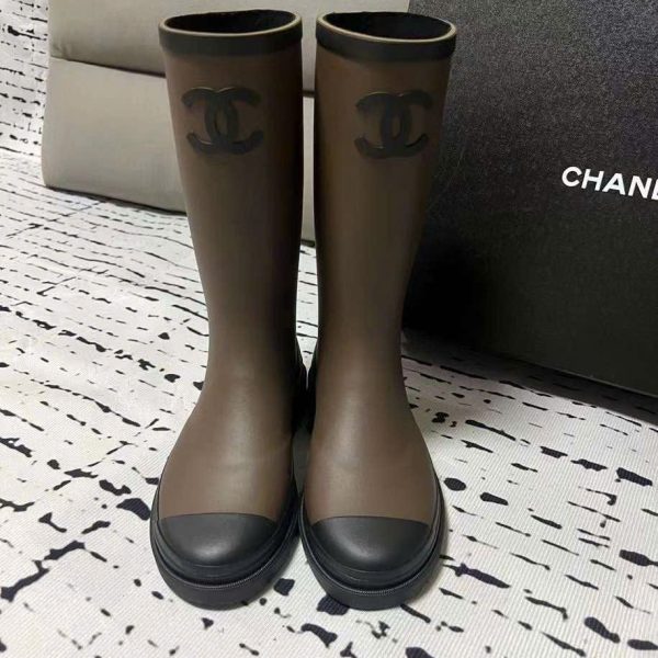 Chanel Rainny Rubber Boots