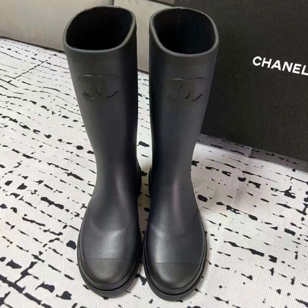 Chanel Rainny Rubber Boots