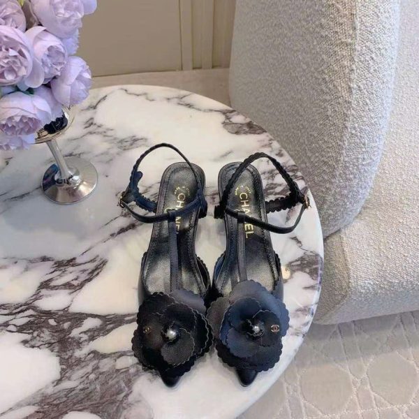 Chanel Camelia Slingback Shoes