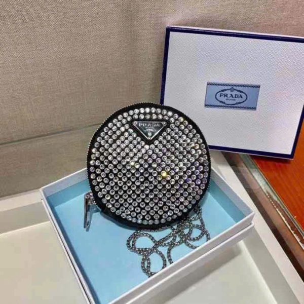 Prada Triangle Logo Leather