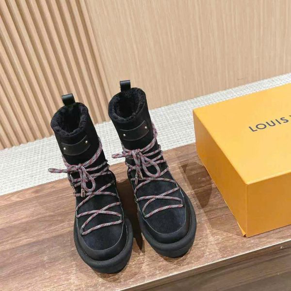 Louis Vuitton TPU Lace Up Women's Boots