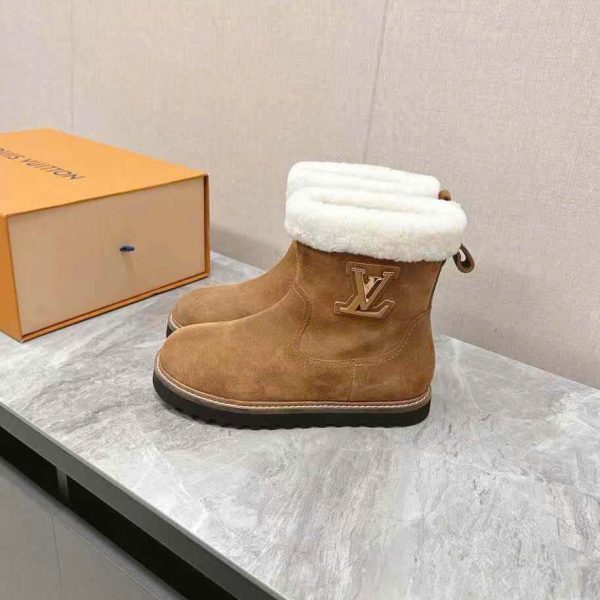 Louis Vuitton Suede Leather Boots