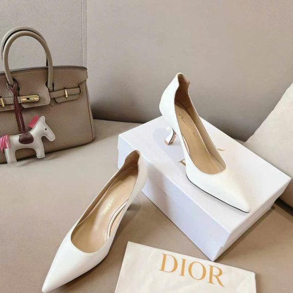 Christian Dior Leather Pumps Shoes 7.5cm