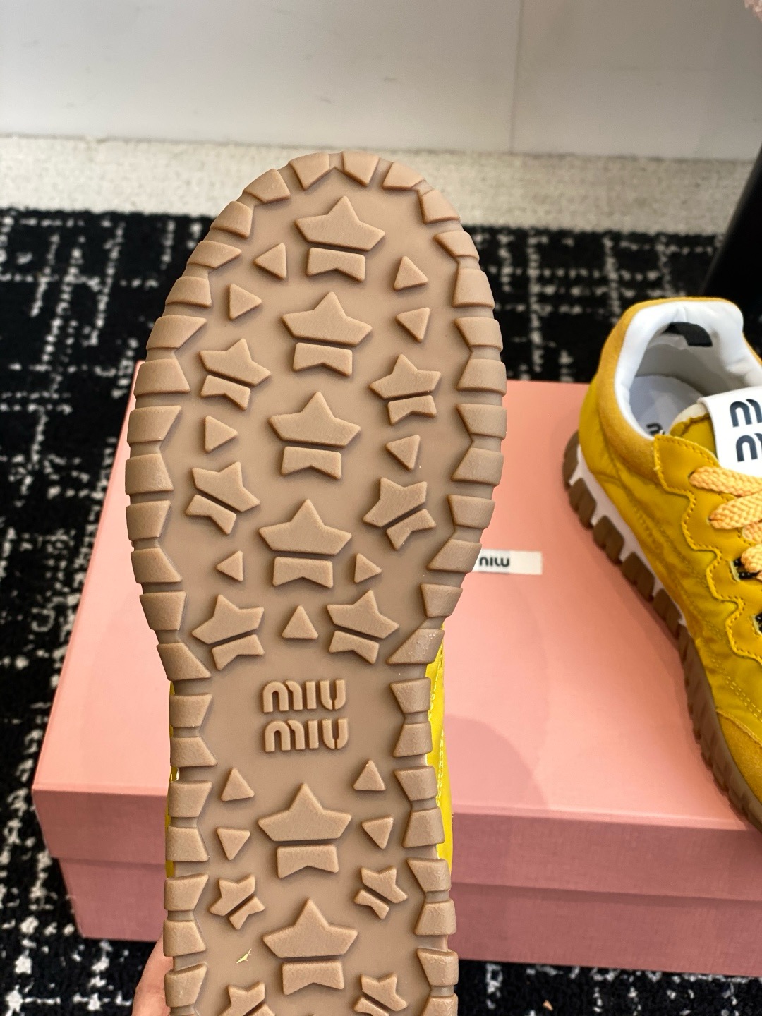 Miu Miu Tyre Technical Fabric And Suede Sneakers - Image 10