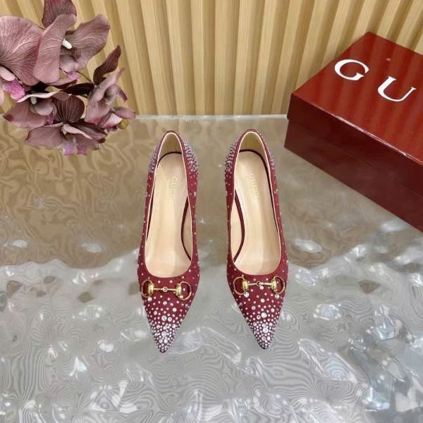 Gucci Horsebit Women's Pumps Shoes 8.5cm