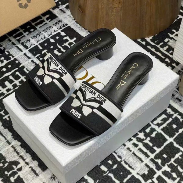 Christian Dior D-Way Papillon Slides 3.5cm