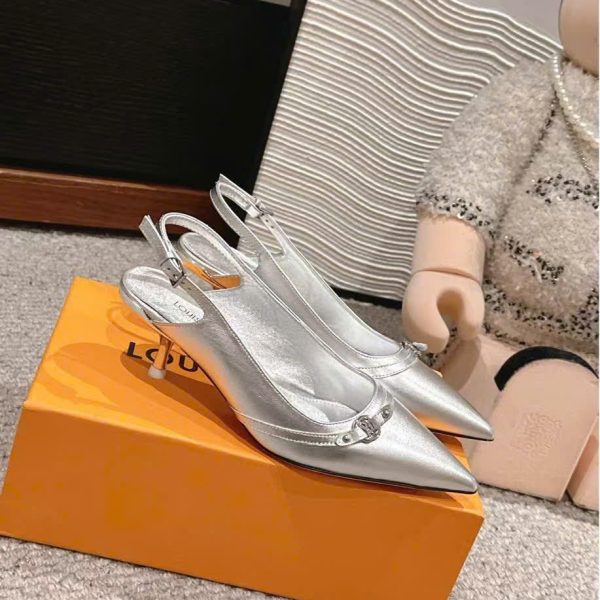 Louis Vuitton LV Logo Singback Shoes 4.5cm