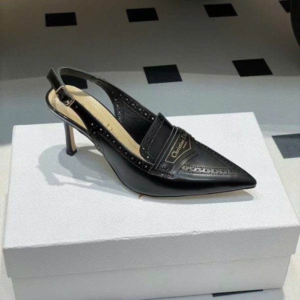 Christian Dior Boy Leather Slingback Shoes