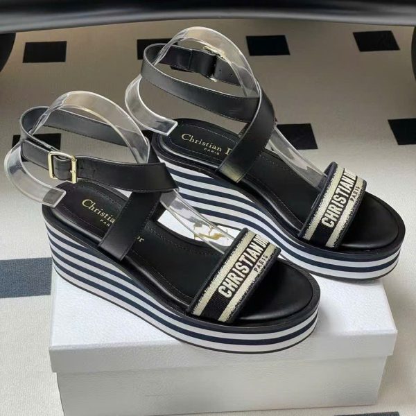 Christian Dior D-Way Women's Wedges Sandal 7cm