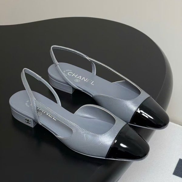 Chanel C Logo Slingbacks Shoes 2cm