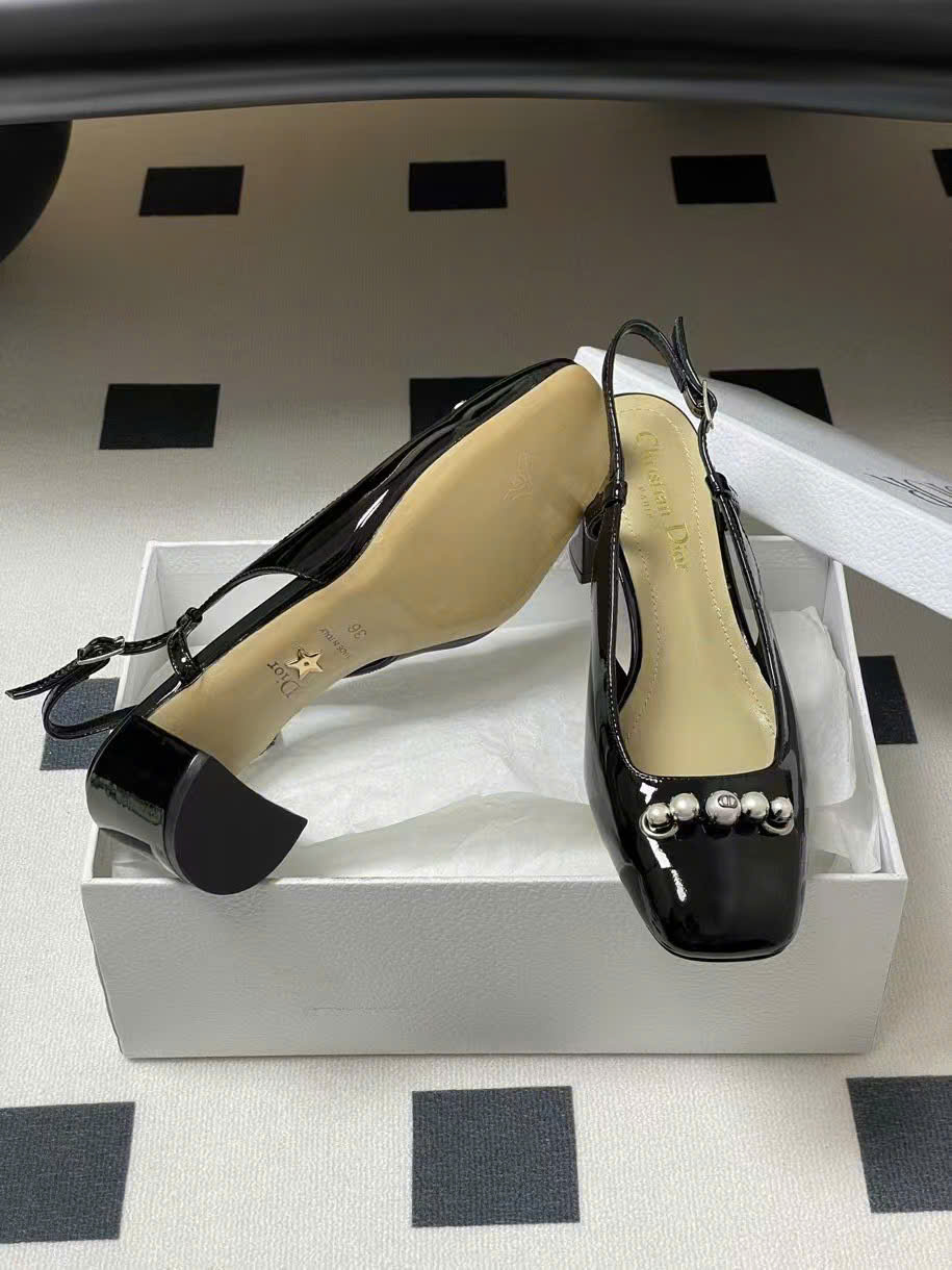 Christian Dior Roger Vivier Slingback Shoes 5.5cm - Image 3