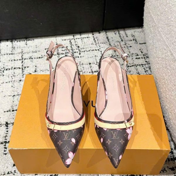 Louis Vuitton X Takashi Murakami Slingback Shoes 4.5cm