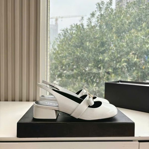 Versace La Medusa Logo Slingback Shoes