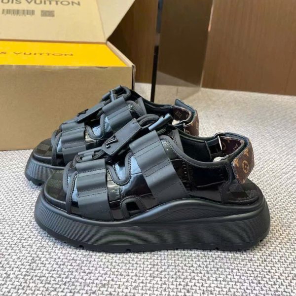 Louis Vuitton Monogram Chamelrons Cruise Women's Sandal