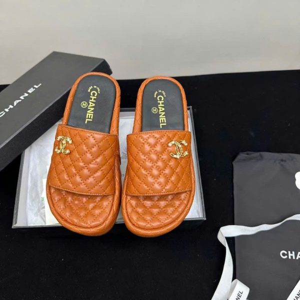 Chanel CLogo Wedges Women's Sandals 2025