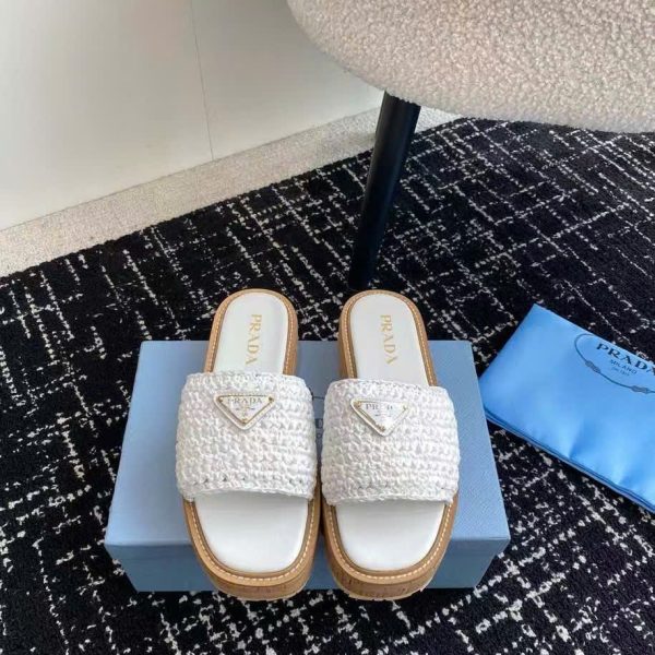 Prada Wedge Women's Sandals 4cm