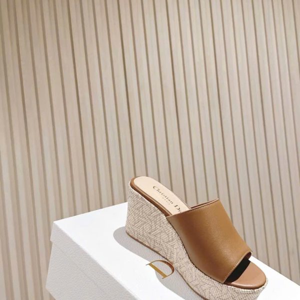 Christian Dior Graphic Wedge Sandals