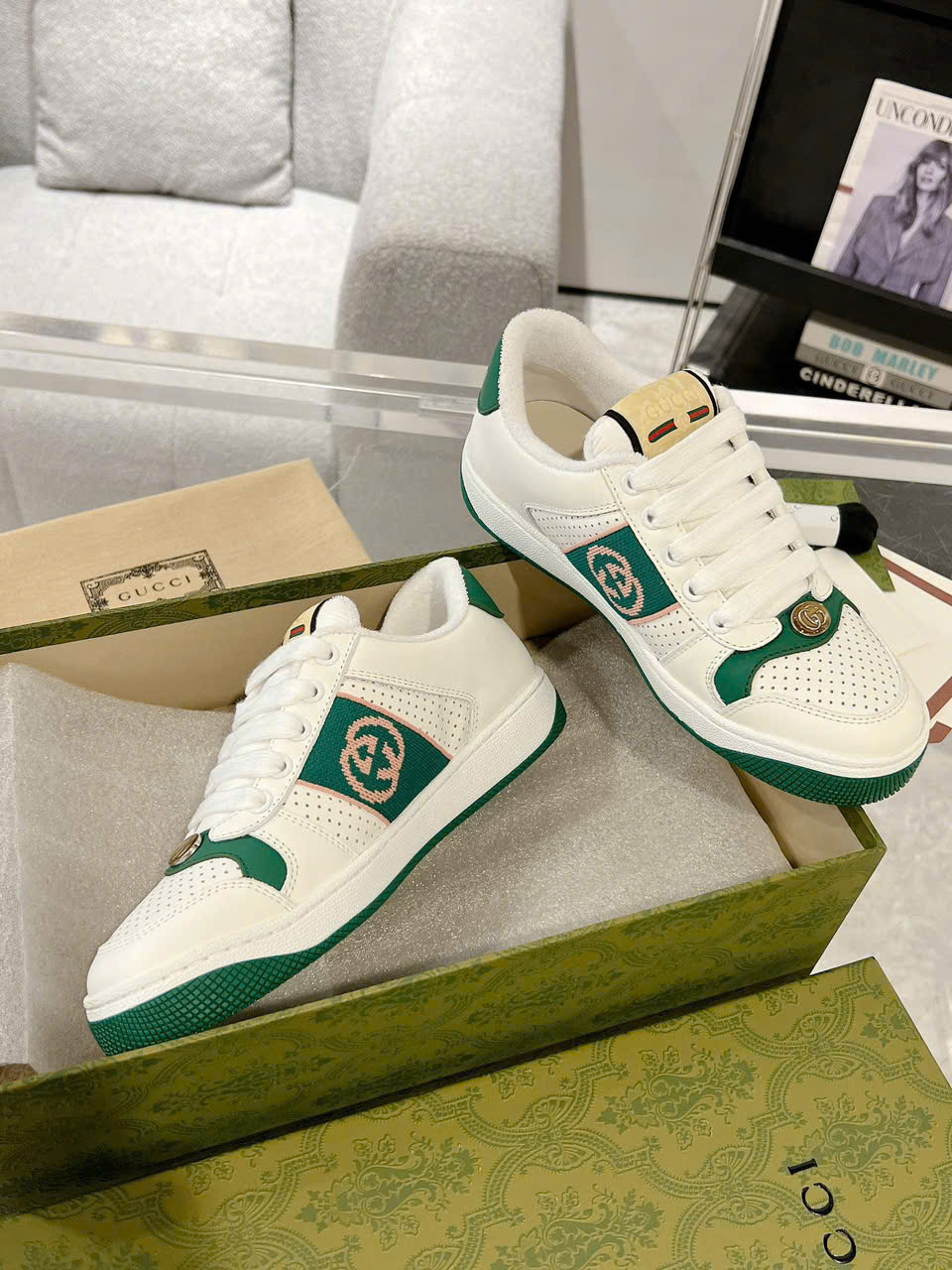 Gucci Screeners TPU Sneaker Unisex Shoes - Image 6