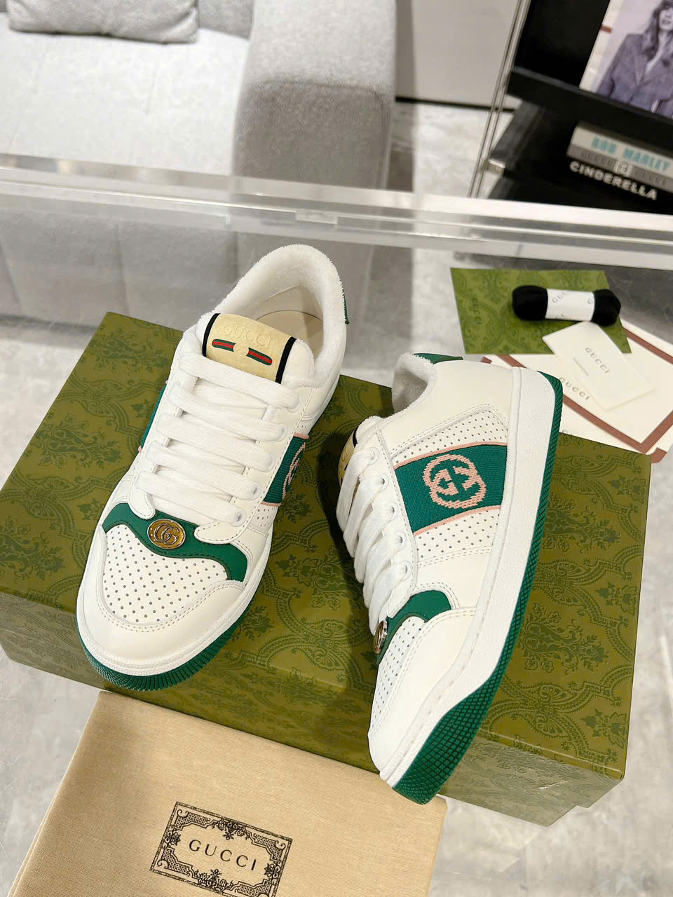 Gucci Screeners TPU Sneaker Unisex Shoes - Image 8
