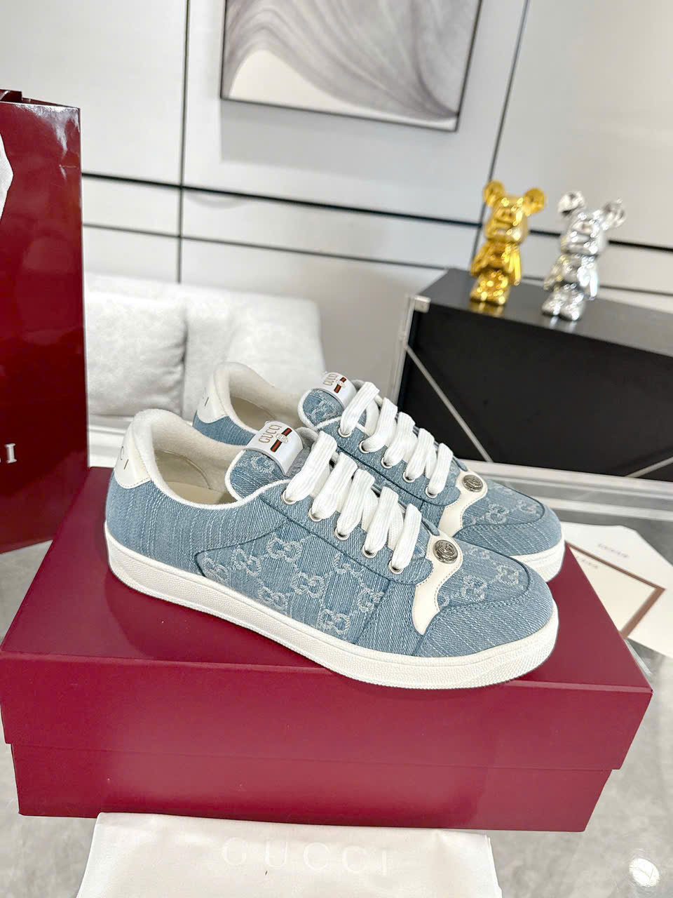 Gucci Screeners TPU Sneaker Unisex Shoes