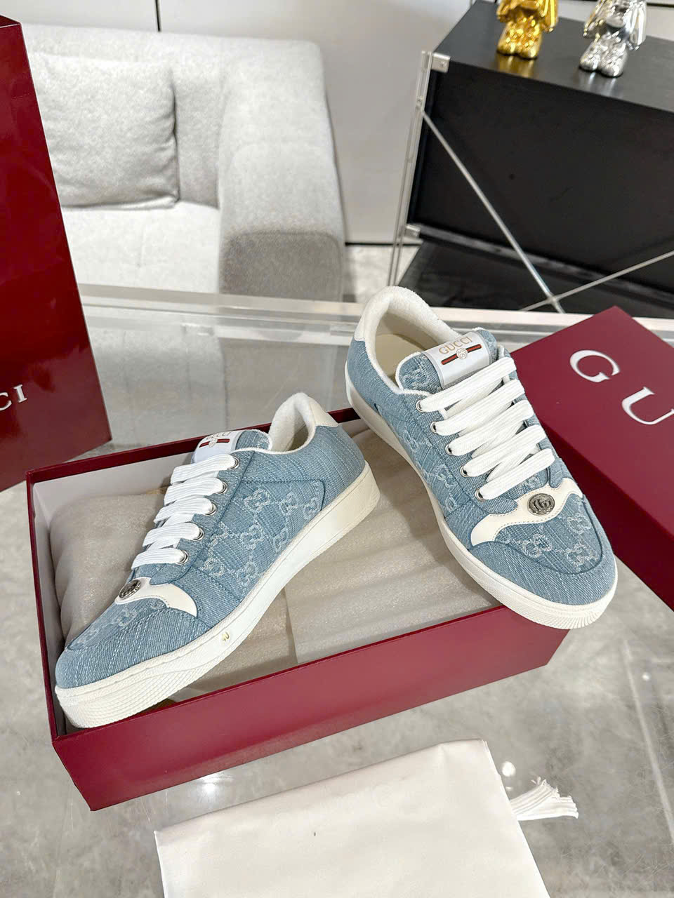 Gucci Screeners TPU Sneaker Unisex Shoes - Image 10