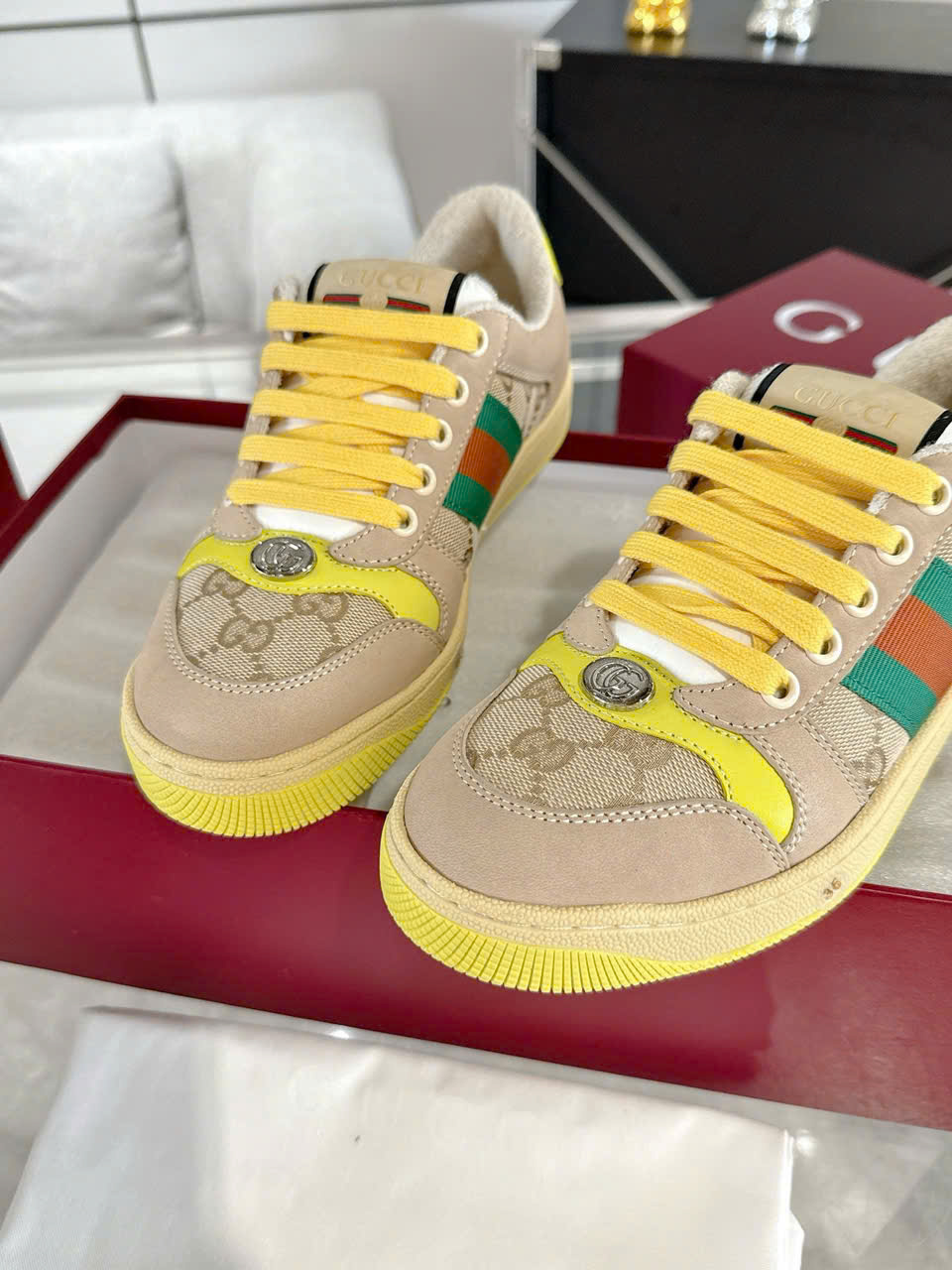 Gucci Screeners TPU Sneaker Unisex Shoes - Image 7