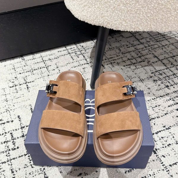 Christian Dior Aqua Oblique Unisex Sandals