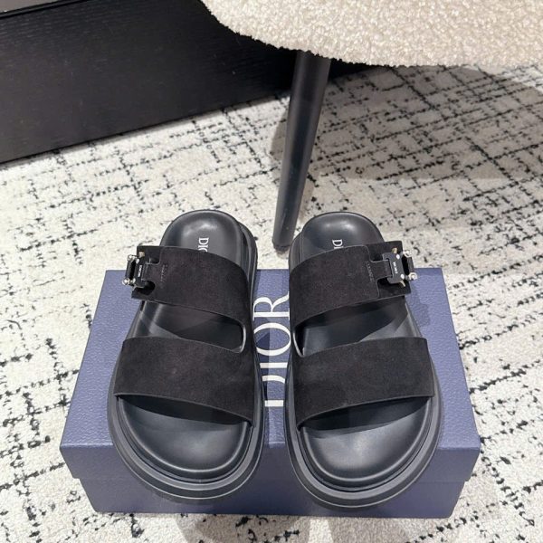 Christian Dior Aqua Oblique Unisex Sandals