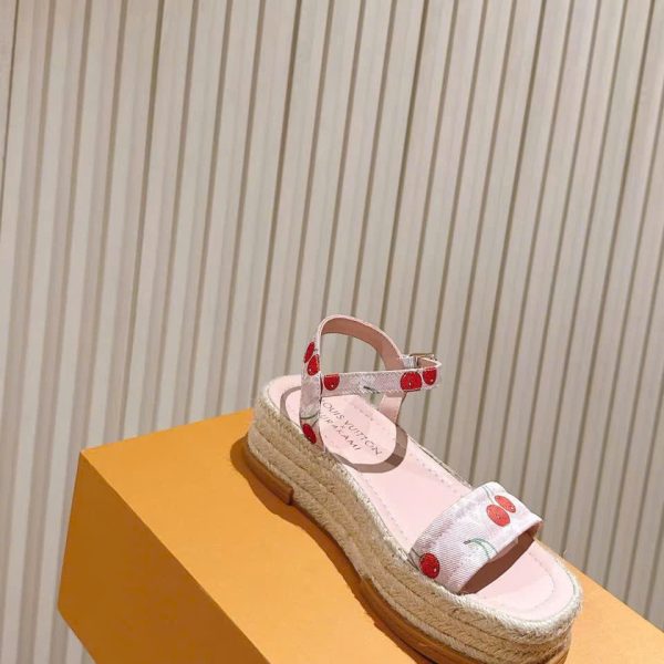 Louis Vuitton Monogram Wedges Women's Sandals 2025