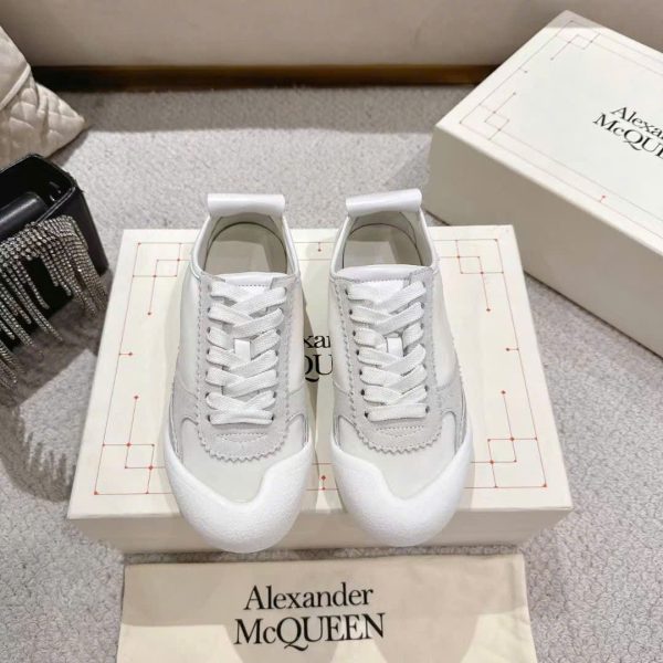 Alexander McQueen Lace-Up TPU Sneakers Unisex Shoes