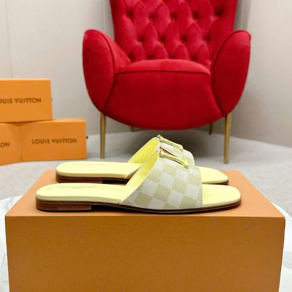 Louis Vuitton Monogram LV Logo Women's Slides